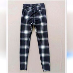 Gilly Hicks Find Your Happy Face Plaid Leggings Size L